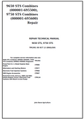 John Deere 9650 STS, 9750 STS Combines Repair Technical  Manual TM1901 PDF