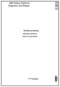 John Deere 990 Rotary Platform Diagnostic and Repair Technical Manual TM1830 PDF
