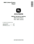John Deere 9965 Cotton Pickers Repair Technical Manual TM1531 PDF