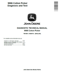 John  Deere 9986 Cotton Picker Diagnostic Technical Manual TM1899 PDF