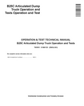 John Deere B25C Articulated dump Truck Operation and Test Technical Manual TM1811 PDF