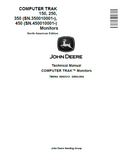 John Deere COMPUTER TRAK 150, 250, 350(SN.350010001-), 450 (SN.450010001-) Monitors Technical Manual TM2064 PDF 