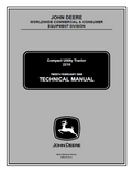 John Deere Compact Utility Tractor 2210 Technical  Manual TM2074 PDF