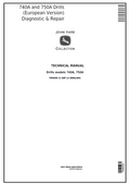 John Deere Drills models 740A, 750A Technical Manual TM4590 PDF 