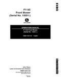 John Deere F1145 Front Mower Operator Manual OMM115813 PDF