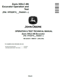 John Deere Hitachi Zaxis 300LC-6N Excavator Operation and Test Technical Manual TM13265X19 PDF
