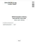 John Deere Hitachi Zaxis ZX370F-3 Log Loader Repair Technical Manual TM10433 PDF
