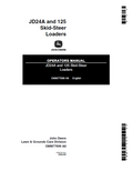 John Deere JD24A and 125 Skid-Steer Operator Manual OMM77699 Operator Manual OMM77699 PDF
