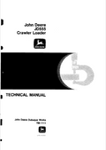 John Deere JD555 Crawler Loader Technical Manual TM1111 PDF