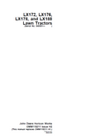John Deere LX172, LX176,LX178, and LX188 Lawn Tractor Operator Manual OMM115211 PDF