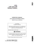 John Deere LX4, LX5 and LX6 Rotary Cutters Operator Manual OMW51358 PDF