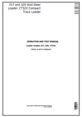 John Deere Loader models 317, 320, CT322 Operation and Test Manual TM2151 PDF 