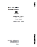 John Deere MX8 and MX10 Rotary Cutters Operator Manual OMW45015 PDF