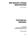 John Deere Mid-Mount Z-Trak M653/655/665 Technical Manual TM1778 PDF 