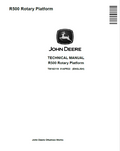 John Deere R500 Rotary Platform Technical Manual TM162119 PDF