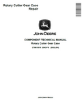 John Deere Rotary Cutter Gear Case Component Technical Manual CTM610519 PDF