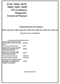 John Deere S550, S550 STS, S660, S660 STS, S670 STS, S680 STS, S685 STS, S690 STS Combine Diagnostic Technical Manual TM111919 PDF