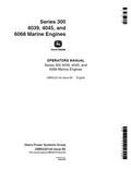 John Deere Series 300 4039, 4045, and 6068 Marine Engines Operator Manual OMRG20144 PDF