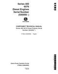 John Deere Series 400, 6076 Diesel Engines Components Technical Manual CTM42 PDF