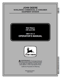 John Deere Skid Steers 240 and 250 Operator Manual OMKV11661 PDF 