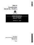 John Deere TRS 21 Snowthrower Operator Manual OMM133615 PDF
