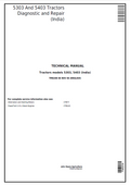 John Deere Tractors models 5303, 5403 Technical Manual TM8208 PDF
