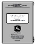 John Deere Ultimate Series Tractors X700, X720, X724, X728, X729 Operator Manual OMM162947 PDF