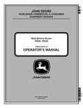 John Deere WE80, WE85 Walk-Behind Mower Operator Manual OMGX23606 PDF 