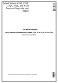 John Deere X700, X720, X724, X728, and X729 Tractors Technical Manual TM2349 PDF 