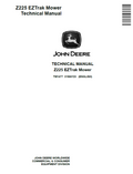 John Deere Z225 EZTrak Mower Technical Manual TM1477 PDF