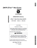 John Deere ZTrak™ Max-Frame Diesel Z997R Operator Manual OMTCU39291 PDF