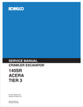 KOBELCO 140SR ACERA TIER 3 CRAWLER EXCAVATOR SERVICE MANUAL PDF