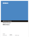 KOBELCO 80CS-2 ACERA HYDRAULIC EXCAVATOR SERVICE MANUAL PDF