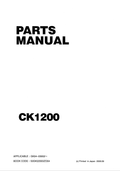 KOBELCO CK1200 CRAWLER CRANE PARTS MANUAL PDF