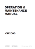 KOBELCO CK2000-1F CRANE SHOP MANUAL PDF