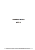 KOBELCO FIAT ADT 25 WORKSHOP MANUAL PDF