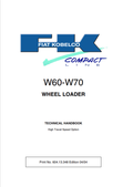 KOBELCO FIAT W60, W70 COMPACT LINE WHEEL LOADER HIGH TRAVEL SPEED TECHNICAL HANDBOOK MANUAL PDF