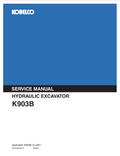 KOBELCO K903B HYDRAULIC EXCAVATOR SERVICE MANUAL PDF