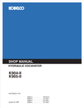 KOBELCO K904 II, K905 II HYDRAULIC EXCAVATOR SERVICE MANUAL PDF
