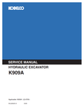 KOBELCO K909A HYDRAULIC EXCAVATOR SERVICE MANUAL PDF