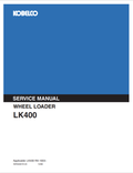 KOBELCO LK400 WHEEL LOADER SERVICE MANUAL PDF