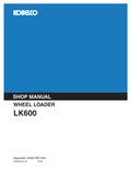 KOBELCO LK600 WHEEL LOADER SHOP MANUAL PDF