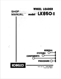 KOBELCO LK850-II WHEEL LOADER SHOP MANUAL PDF