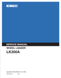 KOBELCO MACHINE WHEEL LOADER LK300A SERVICE MANUAL PDF