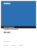 KOBELCO MD140C HYDRAULIC EXCAVATOR SERVICE MANUAL PDF