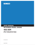 KOBELCO MITSUBISHI 4D3.4DR DIESEL ENGINE SHOP MANUAL PDF