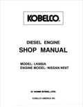 KOBELCO NISSAN NE6T DIESEL ENGINE SHOP MANUAL PDF