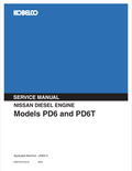 KOBELCO NISSAN PD6, PD6T DIESEL ENGINE SERVICE MANUAL PDF