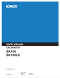 KOBELCO SK100, SK120LC EXCAVATOR SHOP MANUAL PDF