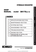 KOBELCO SK170LC-10 HYDRAULIC EXCAVATOR SHOP MANUAL PDF